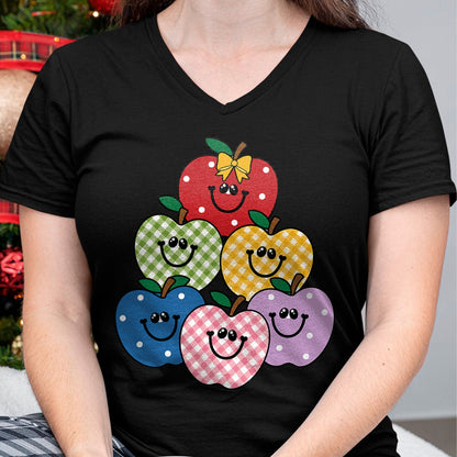 Best Teacher Shirt, Funny Teacher UnisexT-Shirt/Hoodie/Sweatshirt HLT00 - Retro 90s Teacher Apples T-Shirt