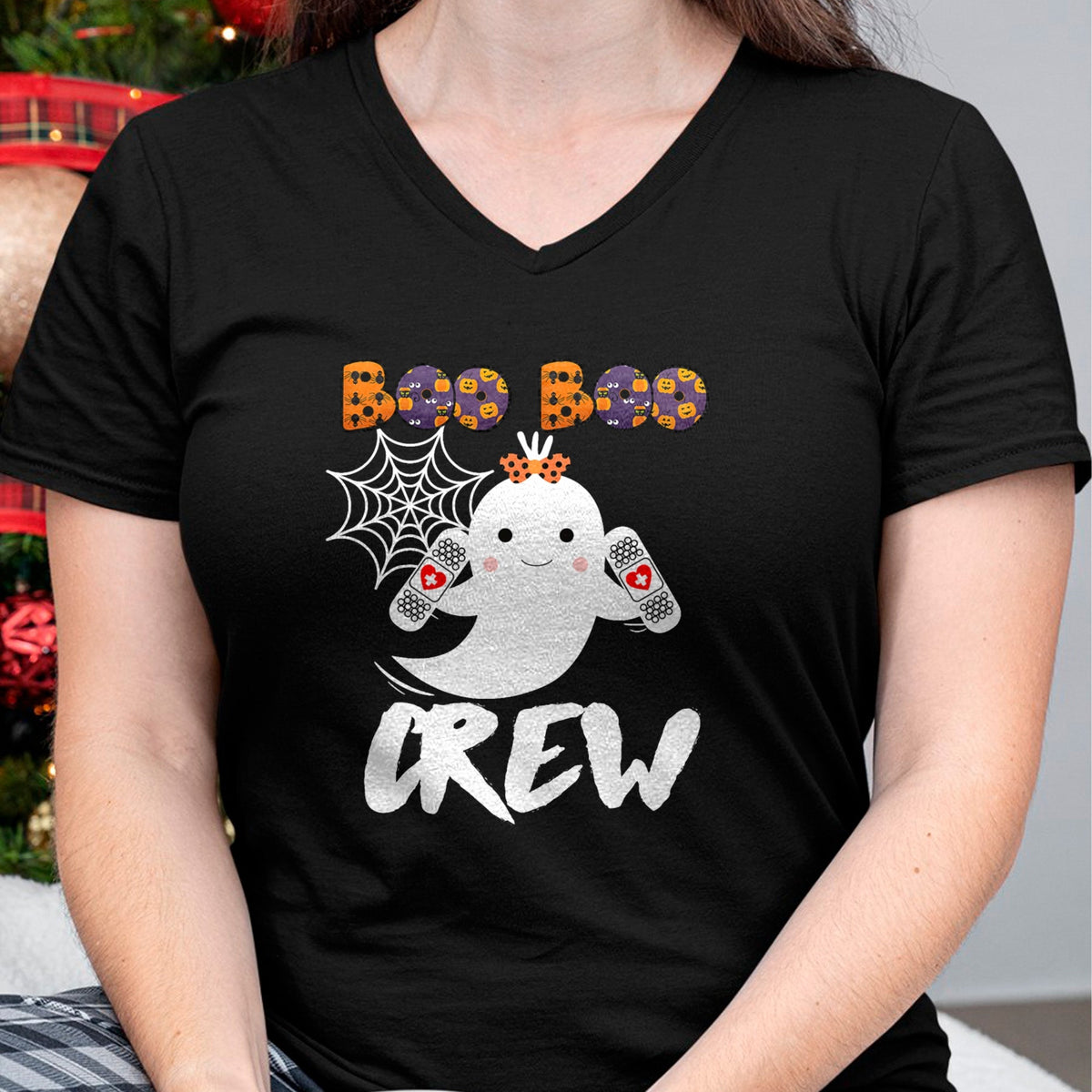 Funny Nurse Shirt, Nurse Unisex T-Shirt/Hoodie/Sweatshirt HLT00 - Boo Boo Crew Nurse Shirt Funny Halloween Costume Fun Gift T-Shirt (1)