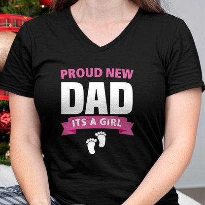 Gift for Dad Shirt, Funny Dad Unisex T-Shirt/Hoodie/Sweatshirt HLT00 – Proud New Dad It_s Girl Funny Father_s Day Gift for Men Gran Long Sleeve T-Shirt
