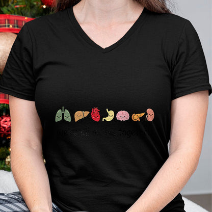 Best Doctor Shirt, Funny Doctor UnisexT-Shirt/Hoodie/Sweatshirt HLT00 - We're All in This Together Cute Anatomy Organs Nurse T-Shirt