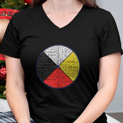 Native American T-Shirts, Vintage Native American Unisex T-Shirt/Hoodie/Sweatshirt HLT00 - Native American Words Of The Medicine Wheel 1