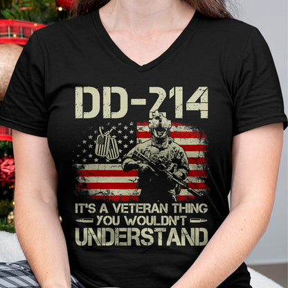 Proud Veteran Shirt, Funny Veteran UnisexT-Shirt/Hoodie/Sweatshirt HLT00 - DD-214 It_s A Veteran Thing You Wouldn_t Understand T-Shirt Tee for Men Women
