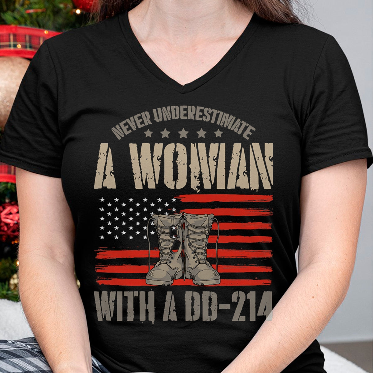 Proud Veteran Shirt, Funny Veteran UnisexT-Shirt/Hoodie/Sweatshirt HLT00 - Veteran_s Day A Woman with A Dd-214 Female Veteran T-Shirt