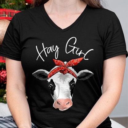 Best Farmer Life Shirt, Funny Farmer UnisexT-Shirt/Hoodie/Sweatshirt HLT00 - Hay Girl Farmer Funny Cattle Cow Farm Lovers Gift Women Kids T-Shirt Small