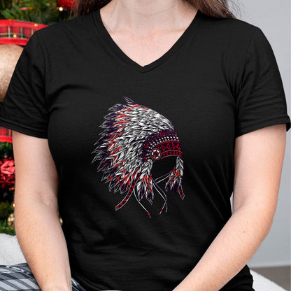Native American T-Shirts, Vintage Native American Unisex T-Shirt/Hoodie/Sweatshirt HLT00 - Indian Headdress - Native American Roots Indigenous