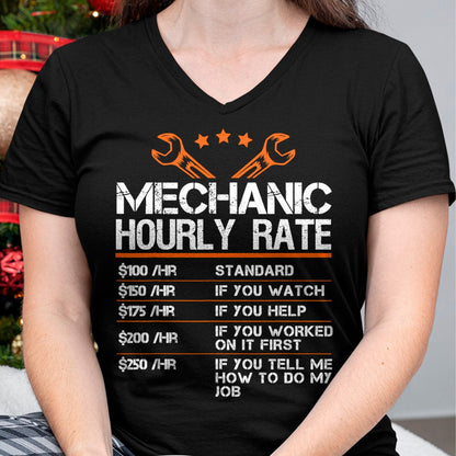 Best Mechanic Life Shirt, Funny Mechanic UnisexT-Shirt/Hoodie/Sweatshirt HLT00 - Funny Mechanic Hourly Rate Auto Car Mechanic Labor Rates T-Shirt