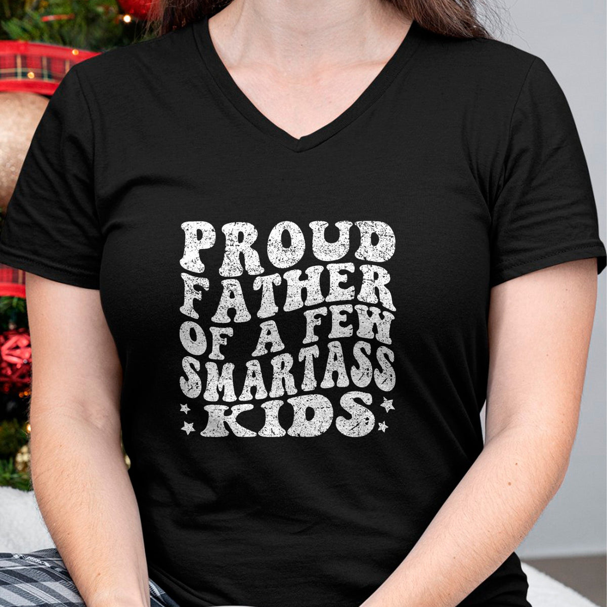 Gift for Dad Shirt, Funny Dad Unisex T-Shirt/Hoodie/Sweatshirt HLT00 – Proud Father Of A Few Smartass Kids proud dad Father_s Day T-Shirt