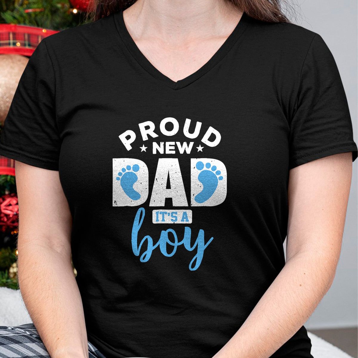 Gift for Dad Shirt, Funny Dad Unisex T-Shirt/Hoodie/Sweatshirt HLT00 – Proud New Dad It_s A Boy T-Shirt Promoted to Daddy Tee Gift T-Shirt