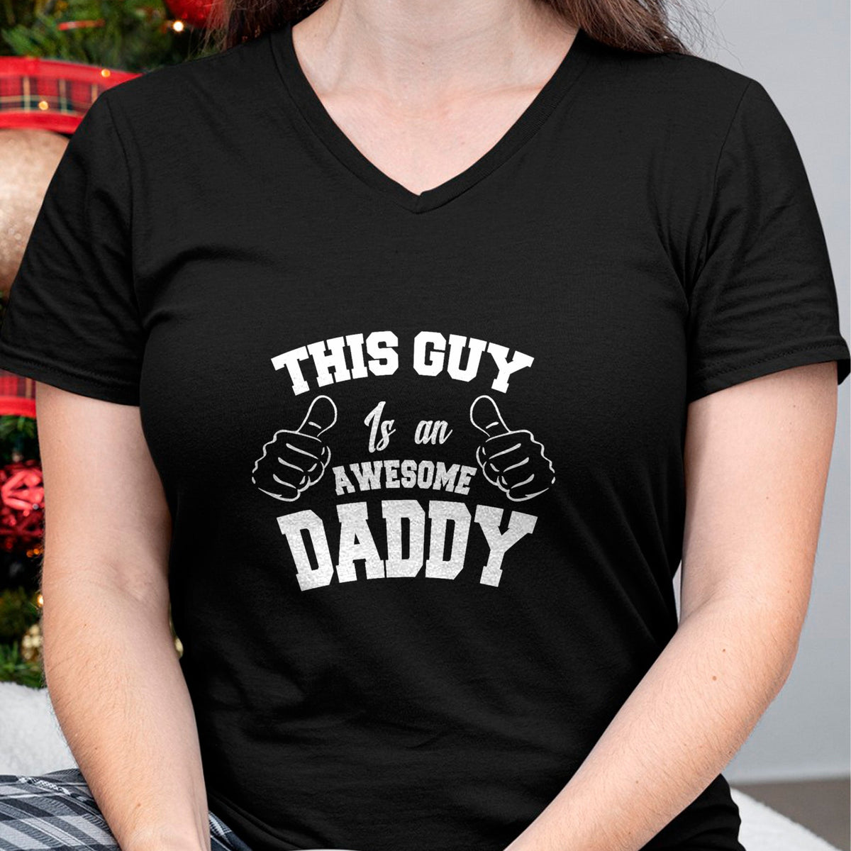 Best Wife Shirt, Wife and Husband Unisex T-Shirt/Hoodie/Sweatshirt HLT00 - This Guy Is An Awesome Daddy Gifts Fathers Day Men T-Shirt T-Shirt