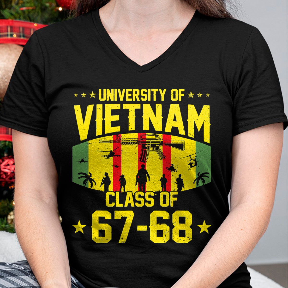 Proud Veteran Shirt, Funny Veteran UnisexT-Shirt/Hoodie/Sweatshirt HLT00 - Proud University of Vietnam War US Veteran Class of 67-68 T-Shirt