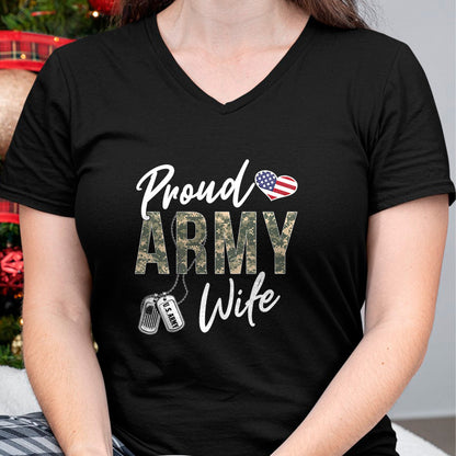 Best Wife Shirt, Wife and Husband Unisex T-Shirt/Hoodie/Sweatshirt HLT00 - Gift for wife T shirt, lucky wife   Proud Army Wife Army Graduation Wife US Army Wife Gifts T-Shirt
