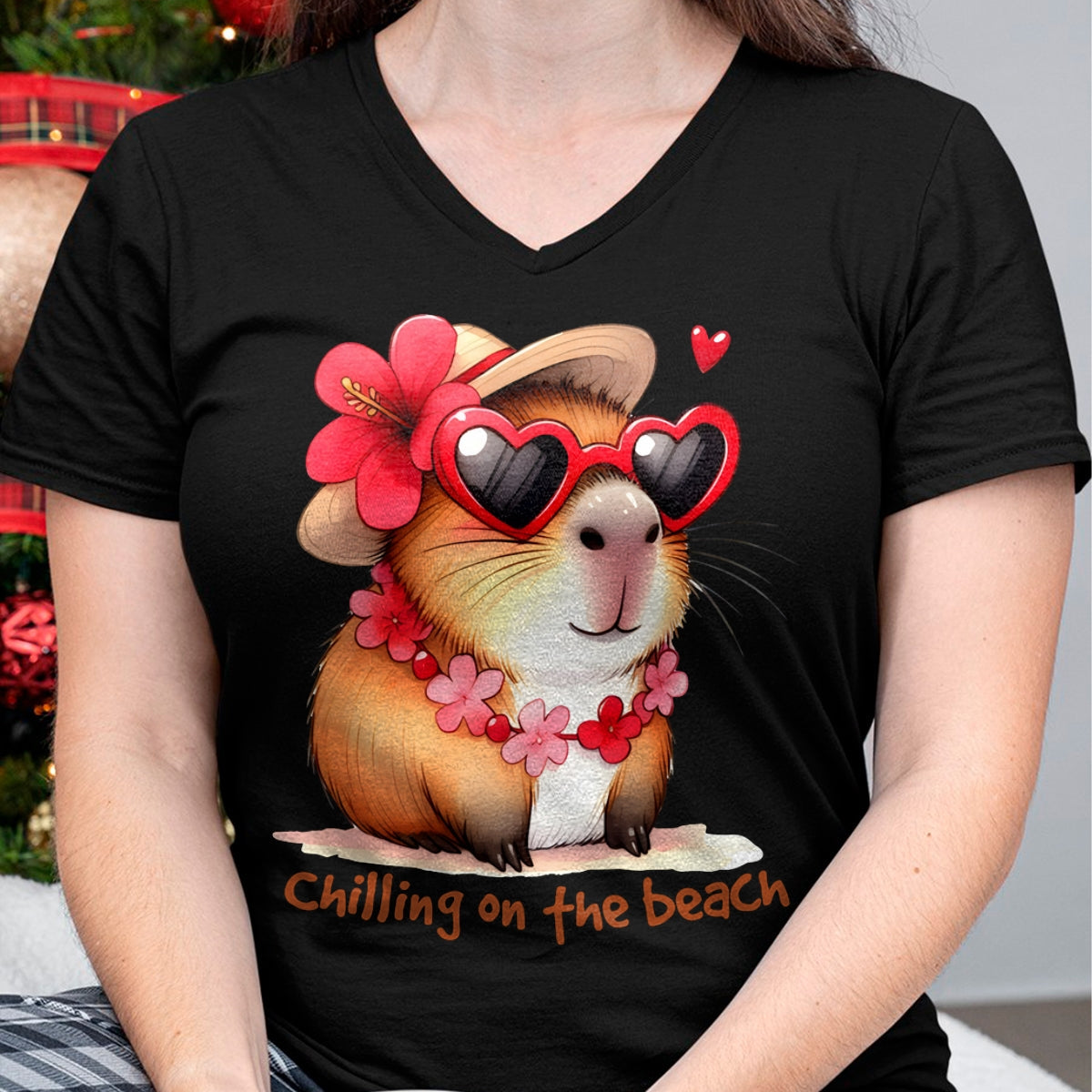 Cute Capybara Shirt, Funny Capybara Unisex T-Shirt/Hoodie/Sweatshirt HLT00 - Funny Capybara Long Sleeve T-Shirt