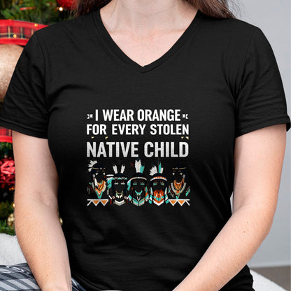 Native American T-Shirts, Vintage Native American Unisex T-Shirt/Hoodie/Sweatshirt HLT00 - I Wear Orange For Every American Native Child Indian Pride (2)