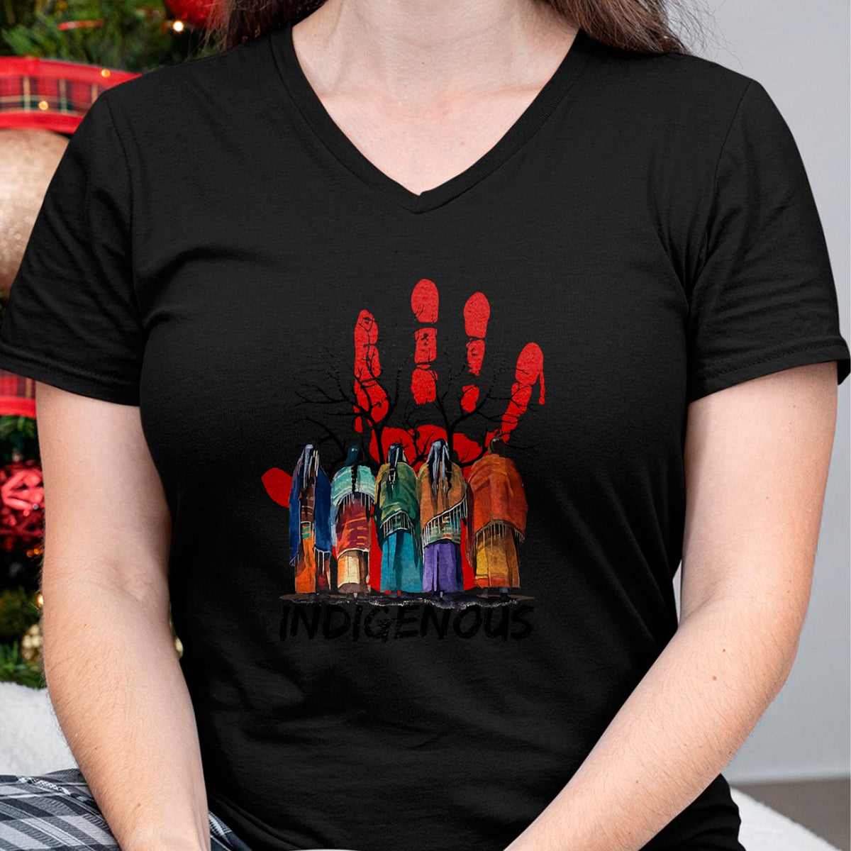 Native American T-Shirts, Vintage Native American Unisex T-Shirt/Hoodie/Sweatshirt HLT00 - Native American Indigenous People Stop MMIW