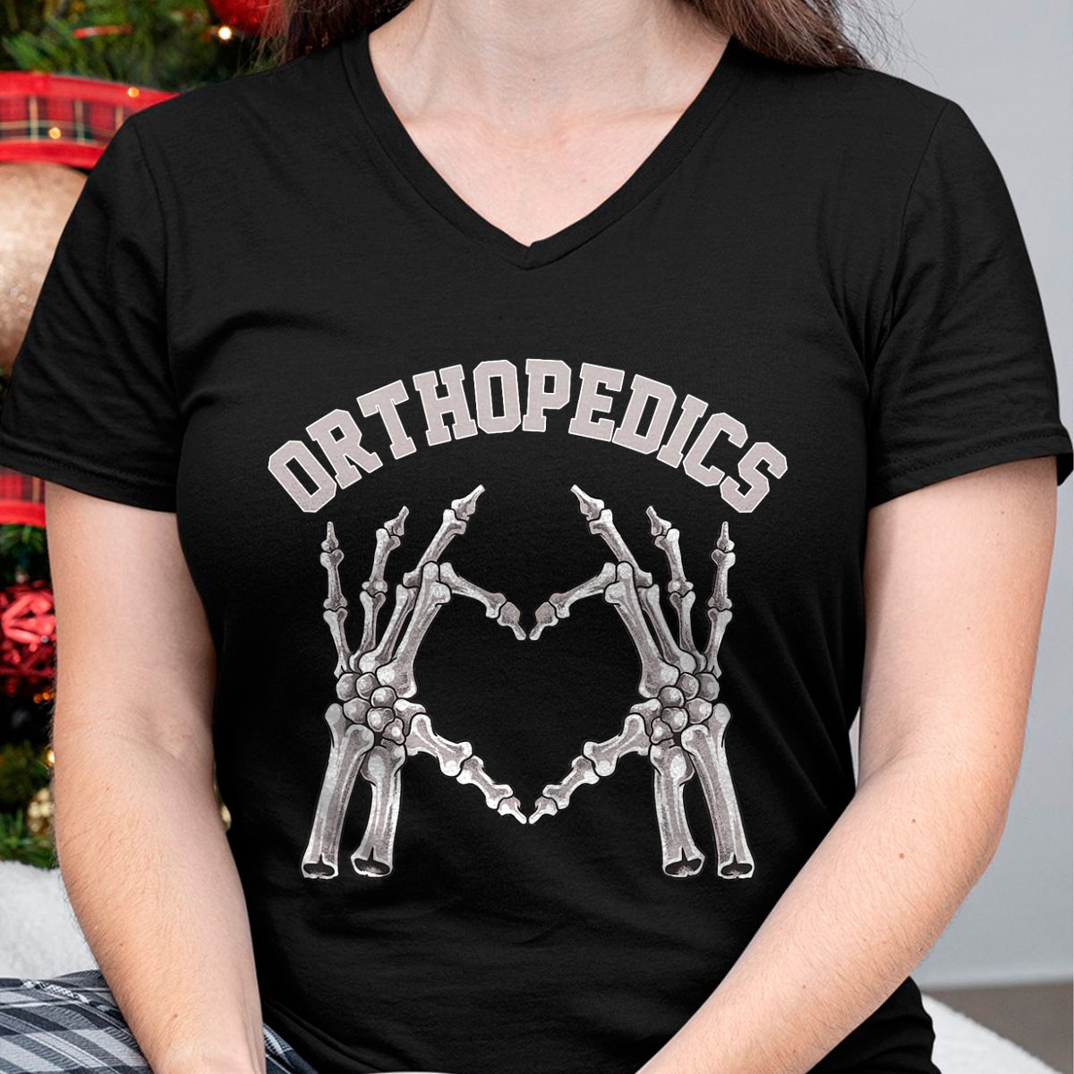 Best Doctor Shirt, Funny Doctor UnisexT-Shirt/Hoodie/Sweatshirt HLT00 - Orthopedics Skeleton Hand Heart Ortho Nurse RN Crew T-Shirt