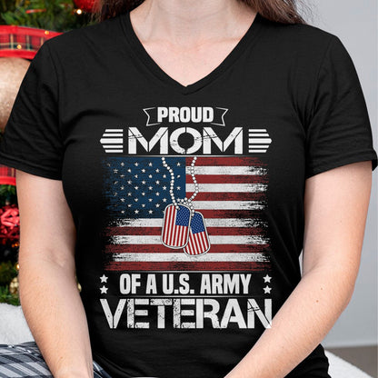Proud Veteran Shirt, Funny Veteran UnisexT-Shirt/Hoodie/Sweatshirt HLT00 - Proud Mom of A US Army Veteran Day Family Matching T-Shirt