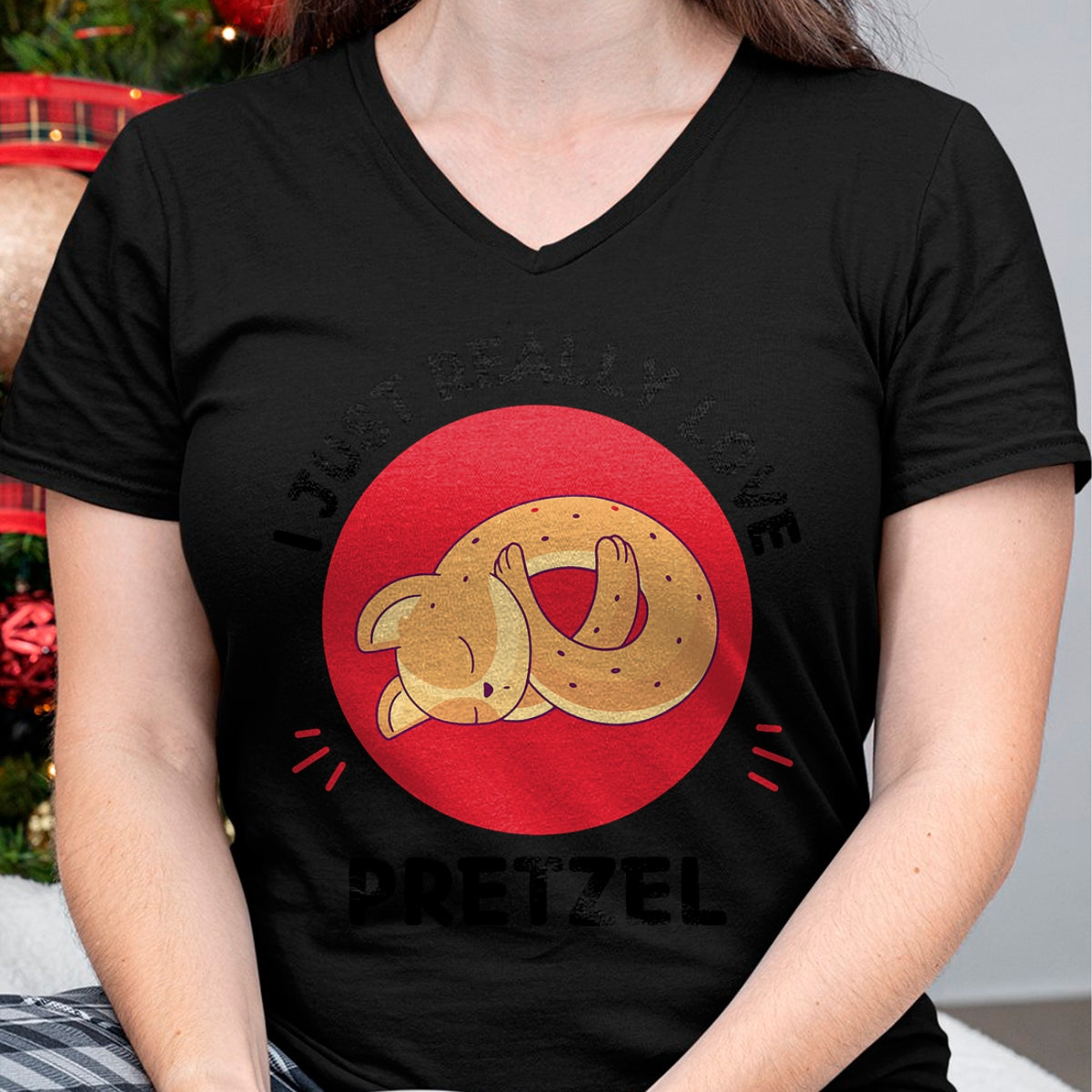 Cat Love Shirt, Funny Cat Lover Gift UnisexT-Shirt/Hoodie/Sweatshirt HLT00 - Kawaii Cat I Just Really Love Cute Cat Pretzel Lover T-Shirt