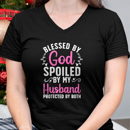 Best Wife Shirt, Wife and Husband Unisex T-Shirt/Hoodie/Sweatshirt HLT00 - Gift for wife T shirt, spoiled wife   Funny Spoiled Wife Art For Women Girls Husband Spoiled Wife Pr (5)