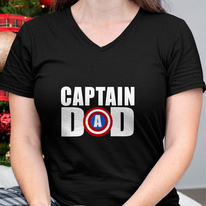 Gift for Dad Shirt, Funny Dad Unisex T-Shirt/Hoodie/Sweatshirt HLT00 – Funny Super Captain Dad Superhero Fathers Day T-Shirt