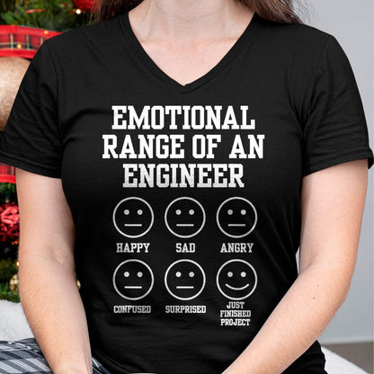 Best Mechanic Life Shirt, Funny Mechanic UnisexT-Shirt/Hoodie/Sweatshirt HLT00 - Emotional Range of an Engineer Funny Engineering Faces Fan T-Shirt