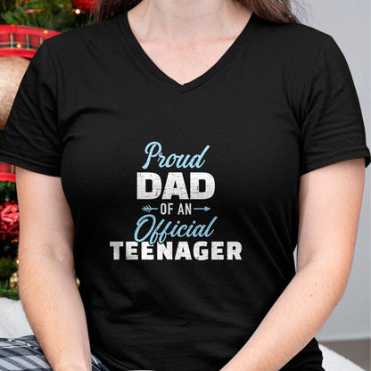 Gift for Dad Shirt, Funny Dad Unisex T-Shirt/Hoodie/Sweatshirt HLT00 – Proud dad of a teenager 13th birthday T-Shirt