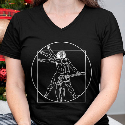 Guitar Lover Shirt, Funny Guitar UnisexT-Shirt/Hoodie/Sweatshirt HLT00 - Guitar Da Vinci Vitruvian Man Guitar Player Musicians T-Shirt