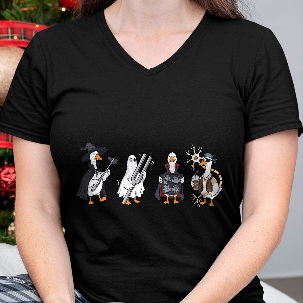 Best Doctor Shirt, Funny Doctor UnisexT-Shirt/Hoodie/Sweatshirt HLT00 - Spooky Silly Goose Neurology Nurse Brain Doctor Halloween T-Shirt