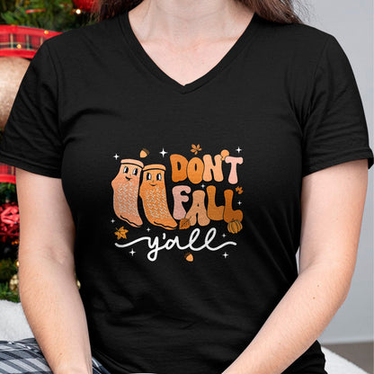 Funny Nurse Shirt, Nurse Unisex T-Shirt/Hoodie/Sweatshirt HLT00 - Don't Fall Y'all Fall Prevention Fall Physical Therapy Nurse T-Shirt