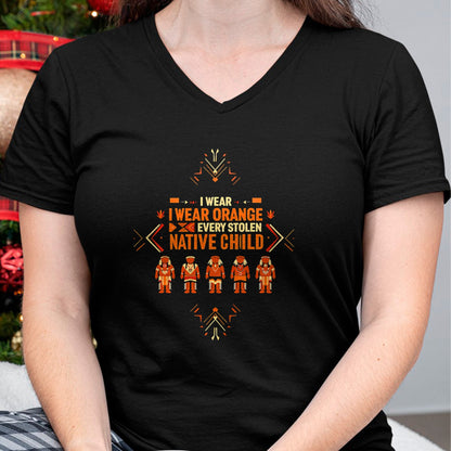 Native American T-Shirts, Vintage Native American Unisex T-Shirt/Hoodie/Sweatshirt HLT00 - I Wear Orange For Every American Native Child