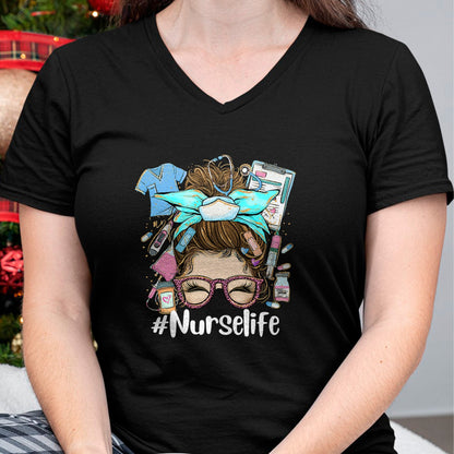 Funny Nurse Shirt, Nurse Unisex T-Shirt/Hoodie/Sweatshirt HLT00 - Funny NurseLife Nurse T-Shirt (1)