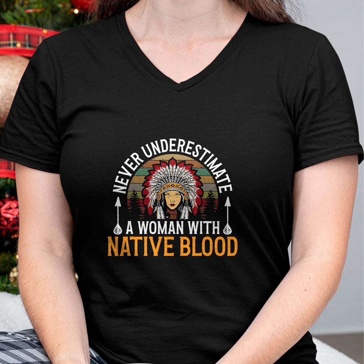 Native American T-Shirts, Vintage Native American Unisex T-Shirt/Hoodie/Sweatshirt HLT00 - Native American Heritage Indigenous Woman With Native Blood