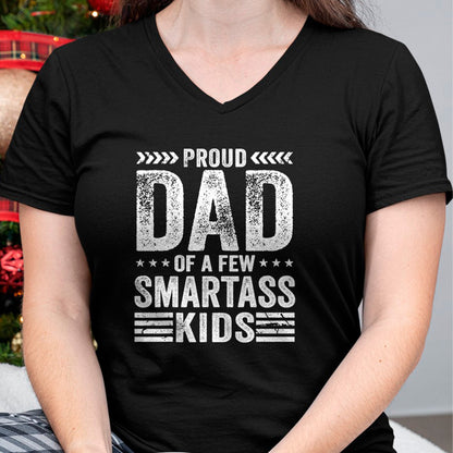 Gift for Dad Shirt, Funny Dad Unisex T-Shirt/Hoodie/Sweatshirt HLT00 – Proud Dad Of A Few Smartass Kids Funny Father_s Day T-Shirt