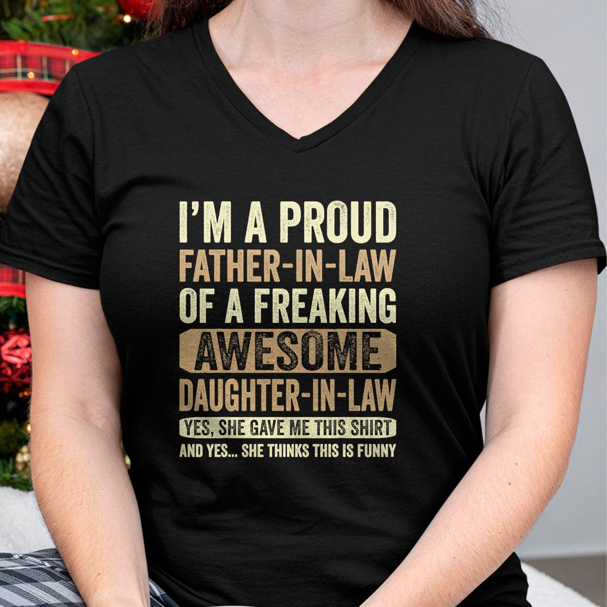 Gift for Dad Shirt, Funny Dad Unisex T-Shirt/Hoodie/Sweatshirt HLT00 – I_m A Proud Father In Law Shirt Daughter In Law Fathers Day T-Shirt
