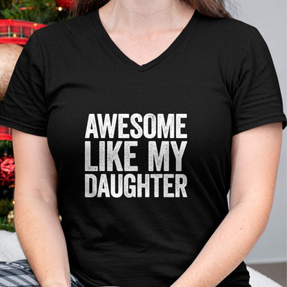 Best Wife Shirt, Wife and Husband Unisex T-Shirt/Hoodie/Sweatshirt HLT00 - Awesome Like My Daughter T-Shirt Dad Fathers Day Shirt T-Shirt
