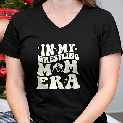 Gift for Mom Shirt, Funny Mom Unisex T-Shirt/Hoodie/Sweatshirt HLT00 - In my wrestling mom era T-Shirt