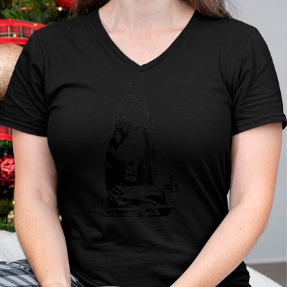 Native American T-Shirts, Vintage Native American Unisex T-Shirt/Hoodie/Sweatshirt HLT00 - Chief Red Oglala Lakota Sioux Native American Indian V-Neck