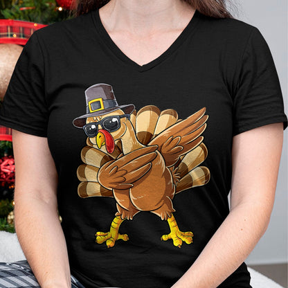 Best Thanksgiving Family Shirt , Funny Thanksgiving UnisexT-Shirt/Hoodie/Sweatshirt HLT00 - Dabbing Turkey Thanksgiving Day Pilgrim Boys Men Funny Dab T-Shirt