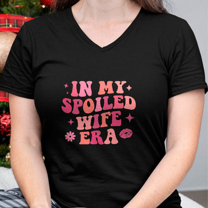 Best Wife Shirt, Wife and Husband Unisex T-Shirt/Hoodie/Sweatshirt HLT00 - Gift for wife T shirt, spoiled wife   In My Spoiled Wife Era Funny Husband T-Shirt