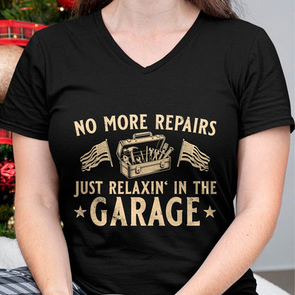 Best Mechanic Life Shirt, Funny Mechanic UnisexT-Shirt/Hoodie/Sweatshirt HLT00 - Mens Mechanic No More Repairs Just Relaxin' Retired T-Shirt