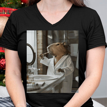 Cute Capybara Shirt, Funny Capybara Unisex T-Shirt/Hoodie/Sweatshirt HLT00 - Funny Graphic Capybara Long Sleeve T-Shirt (11)