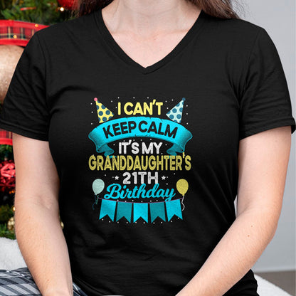 Best Grandpa Shirt, Proud Grandpa Unisex T-Shirt/Hoodie/Sweatshirt HLT00 -  It's My Granddaughter 21th Birthday Shirt Gift 21 Years Old T-Shirt