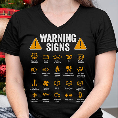 Best Mechanic Life Shirt, Funny Mechanic UnisexT-Shirt/Hoodie/Sweatshirt HLT00 - Funny Driving Warning Signs 101 Auto Mechanic Gift Driver Short Sleeve T-Shirt