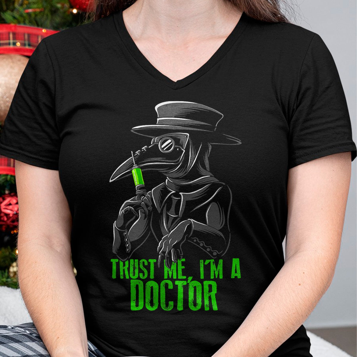 Best Doctor Shirt, Funny Doctor UnisexT-Shirt/Hoodie/Sweatshirt HLT00 - Trust Me I'm A Doctor, Goth Medieval Plague Doctor T-Shirt Small