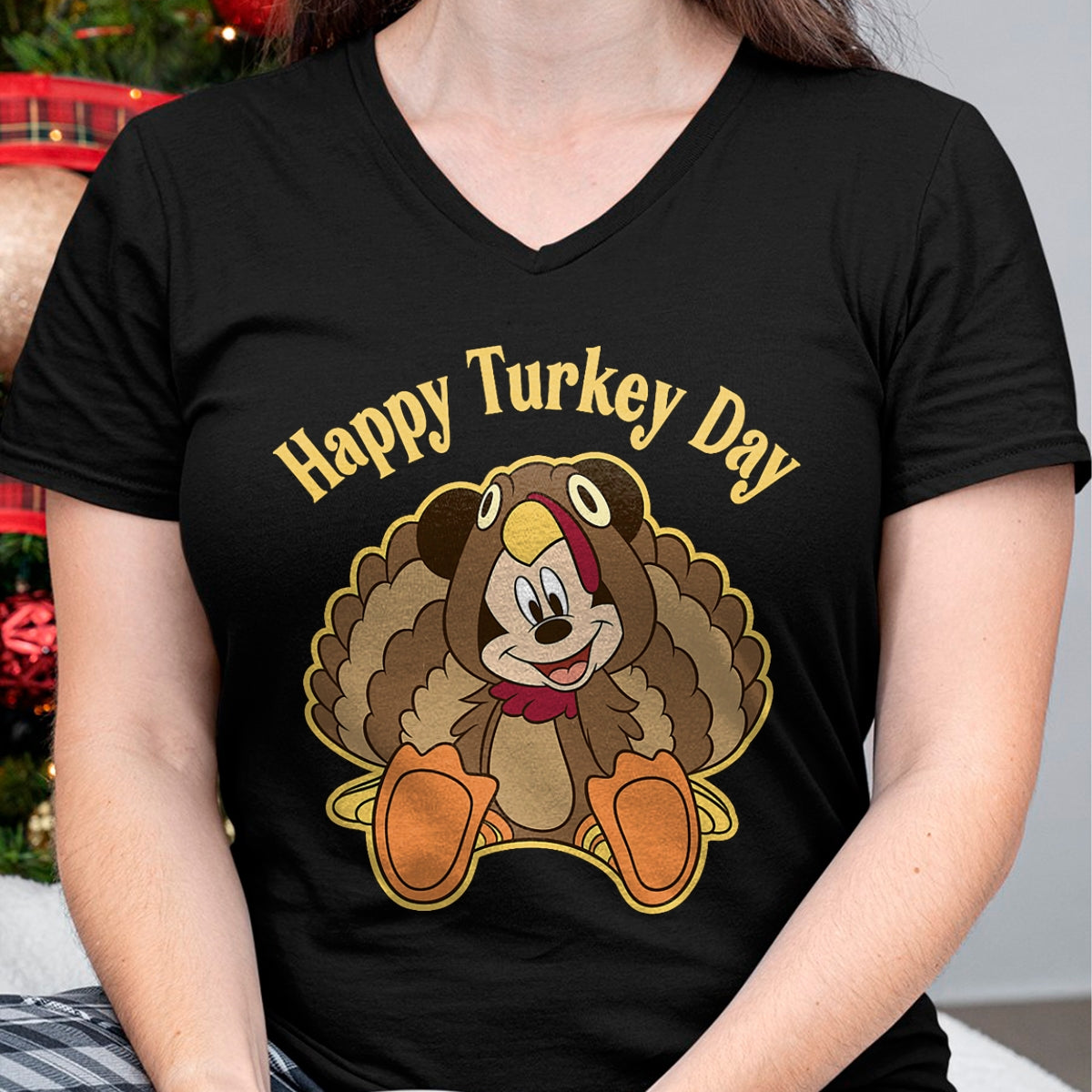 Best Thanksgiving Family Shirt , Funny Thanksgiving UnisexT-Shirt/Hoodie/Sweatshirt HLT00 - Disney Mickey and Friends Thanksgiving Mickey Turkey T-Shirt