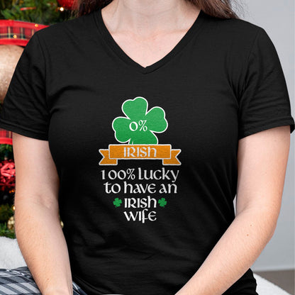Best Wife Shirt, Wife and Husband Unisex T-Shirt/Hoodie/Sweatshirt HLT00 - Gift for wife T shirt, lucky wife   Lucky Irish Wife St Patrick's Day Gift For Husband T-Shirt
