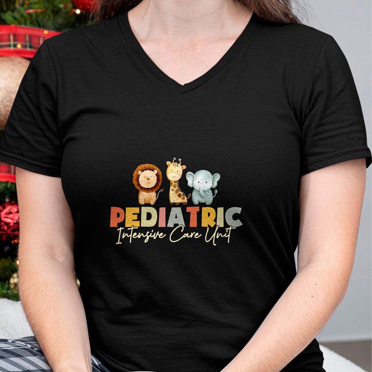 Funny Nurse Shirt, Nurse Unisex T-Shirt/Hoodie/Sweatshirt HLT00 - Pediatric Intensive Care Unit Nurse Cute Animals PICU Nurse T-Shirt
