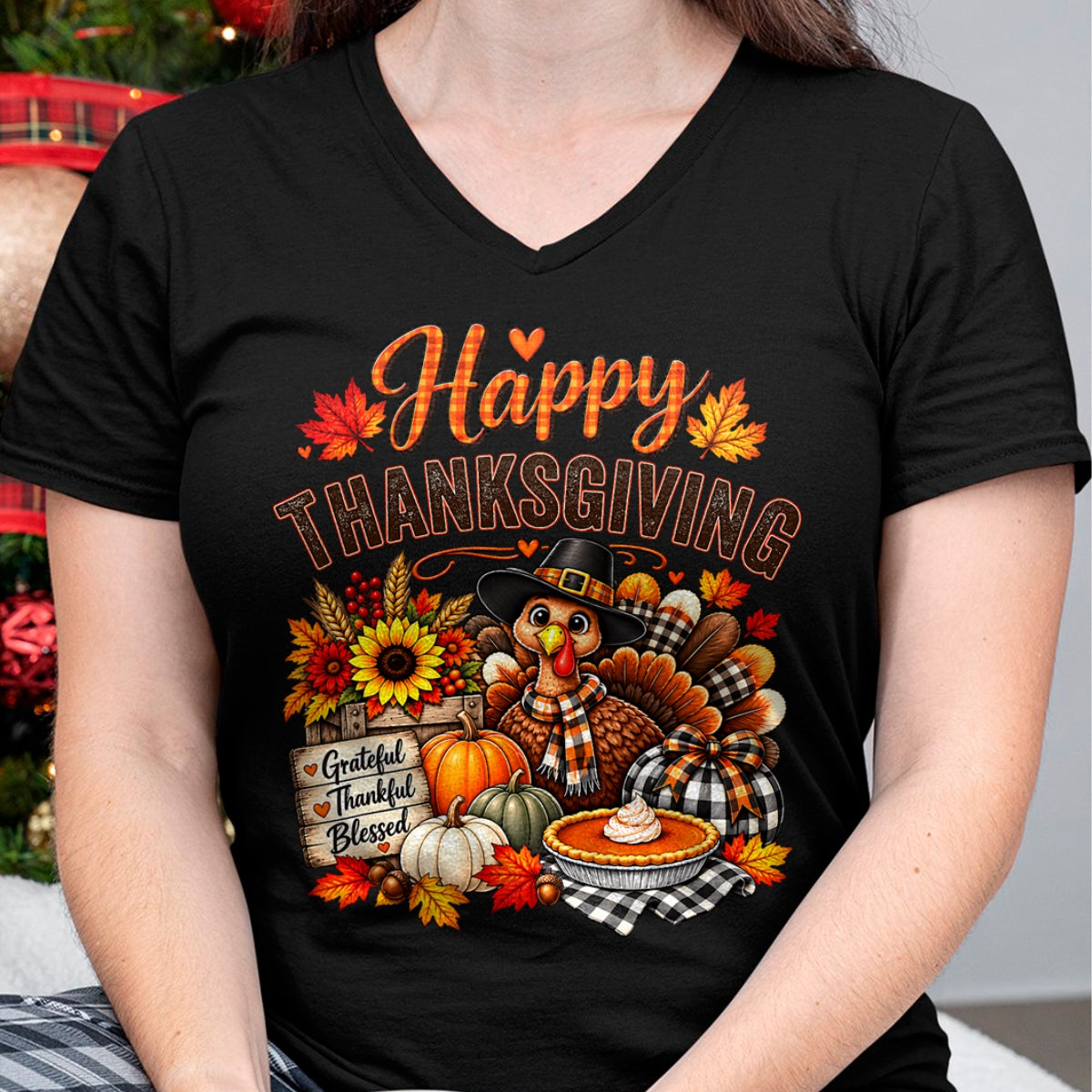 Best Thanksgiving Family Shirt , Funny Thanksgiving UnisexT-Shirt/Hoodie/Sweatshirt HLT00 - Happy Thanksgiving Funny Turkey Family Dinner Thanksgiving T-Shirt (2)