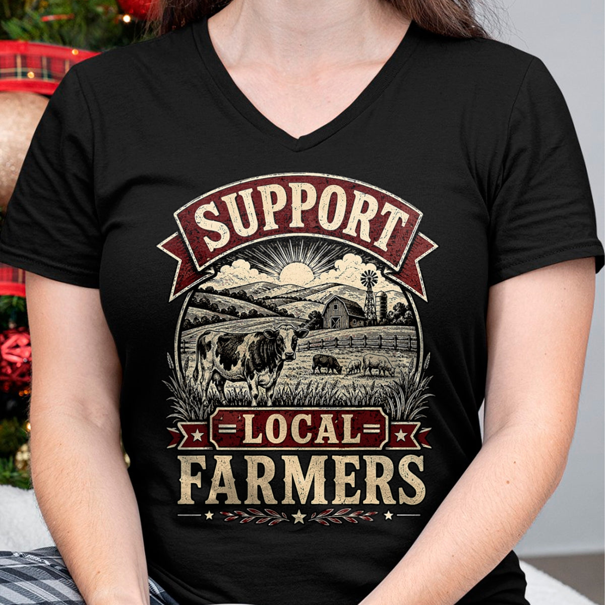 Best Farmer Life Shirt, Funny Farmer UnisexT-Shirt/Hoodie/Sweatshirt HLT00 - Support Local Farmers Farm Cow Barn Agriculture Country T-Shirt