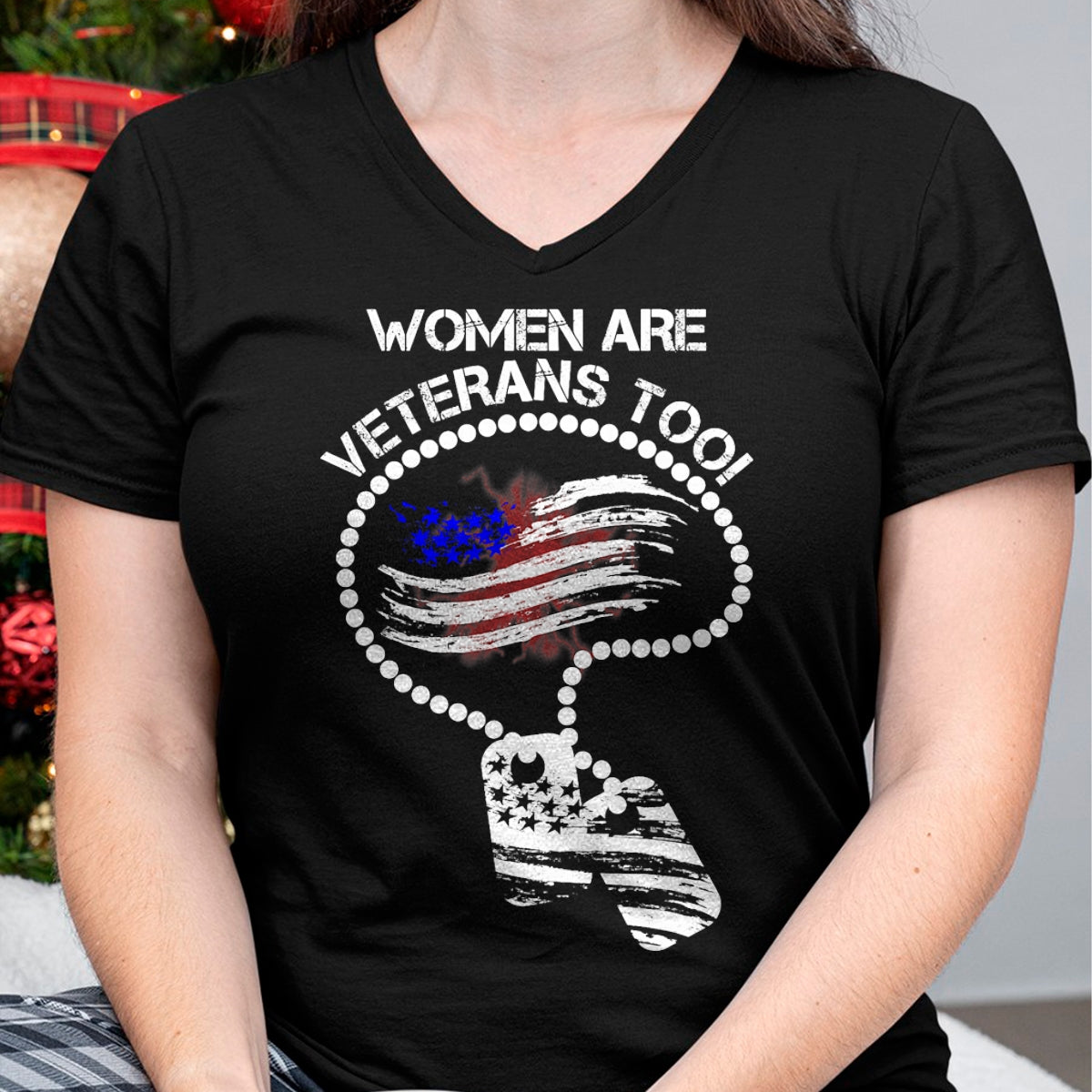 Proud Veteran Shirt, Funny Veteran UnisexT-Shirt/Hoodie/Sweatshirt HLT00 - Women are Veterans Too T-Shirt T-Shirt