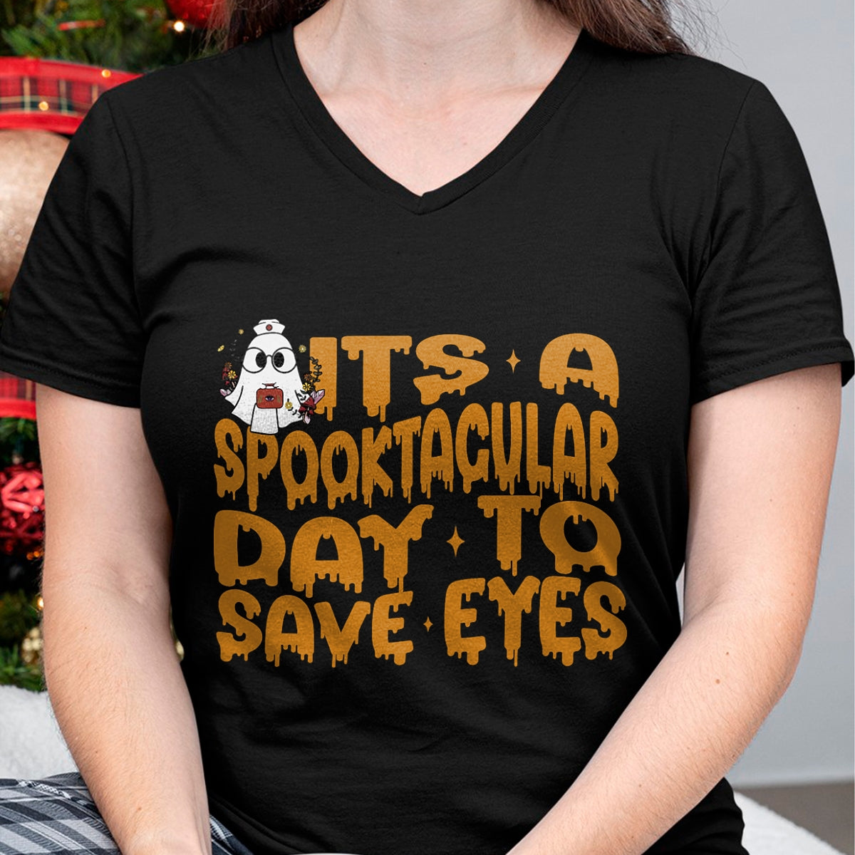 Best Doctor Shirt, Funny Doctor UnisexT-Shirt/Hoodie/Sweatshirt HLT00 - It's A Spooktacular Day to Save Eyes Halloween Eye Doctor T-Shirt